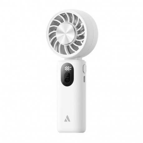 AECOOLY kokkupandav käsiventilaator Halo 04 ICING jahutusplaadiga, valge