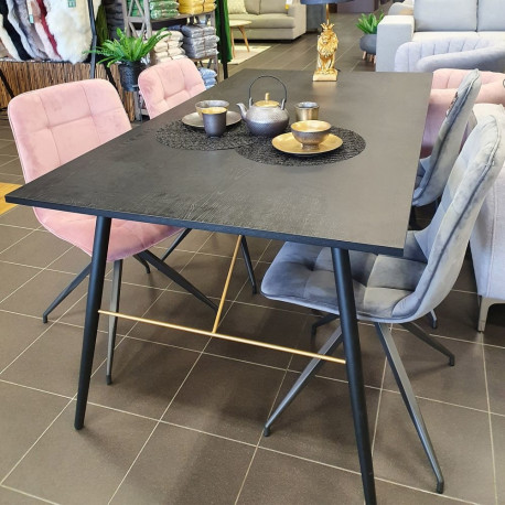 Dining table LUXEMBOURG 160x90xH75cm, black