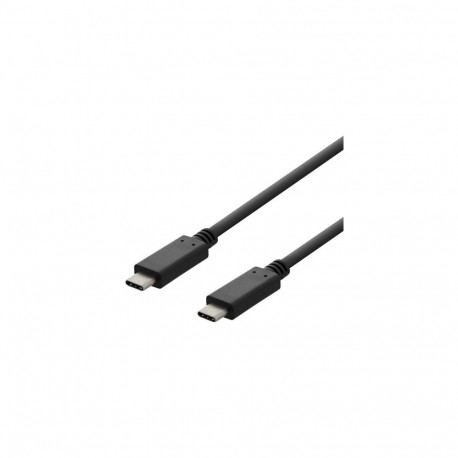 Deltaco USBC-2001 USB cable USB 2.0 1 m 0.48 Gbit/s Black