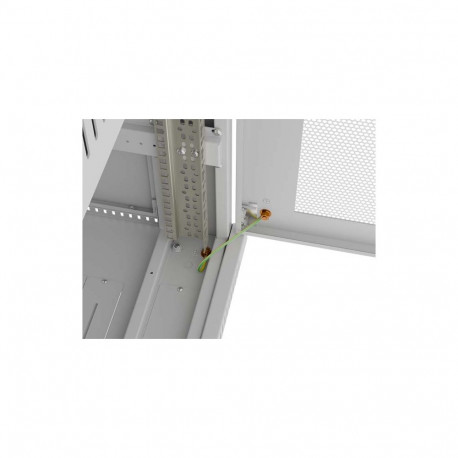 RACK CABINET 19" FREE-STANDING 15U/600X800 (FLAT PACK) WITH MESH DOOR LCD GREY LANBERG
