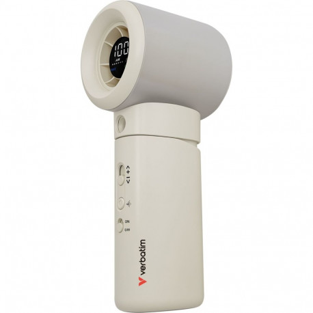 Verbatim käeshoitav ventilaator 32344 cool ´n´go aqua breeze, valge/hõbedane