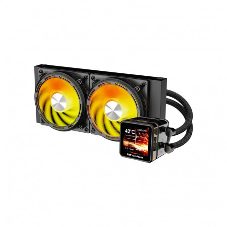 CPU Cooler - darkFlash DE240 2.88" IPS, 120mm PWM Fans, 315W Black