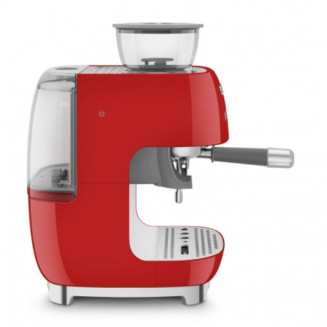 Espresso Machine - SMEG EGF03 Integrated Grinder 2 Cups Red