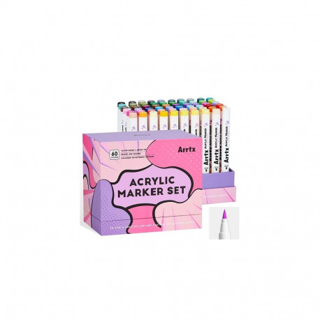 Art Supplies Arrtx Acrylic Marker Pens 60 Colors