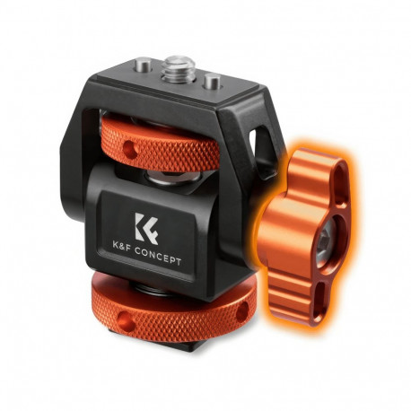Camera Accessory - K&F Concept MS-42 Monitor Mount 3kg Capacity Orange-Black