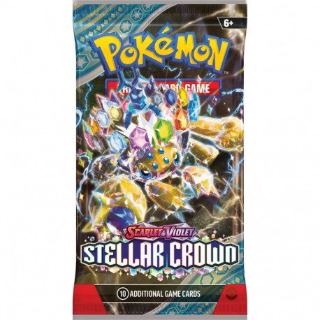 Trading Card - Pokémon Scarlet & Violet Stellar Crown Booster Pack 10 Cards