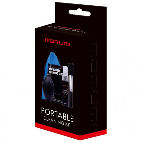 Optical Cleaning Kit - Marumi 4-in-1 Cleaning Kit (blower, microfiber cloth, spray, brush)