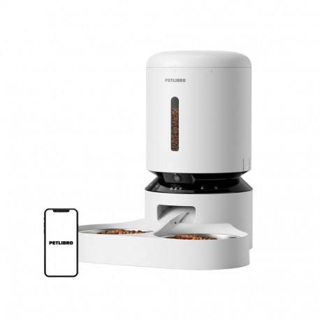 Pet Supplies - Petlibro Granary Remote Pet Food Dispenser with Camera 5L White