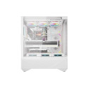 Computer Case - darkFlash DY460 ATX Case, 4 ARGB Fans, USB-C, White