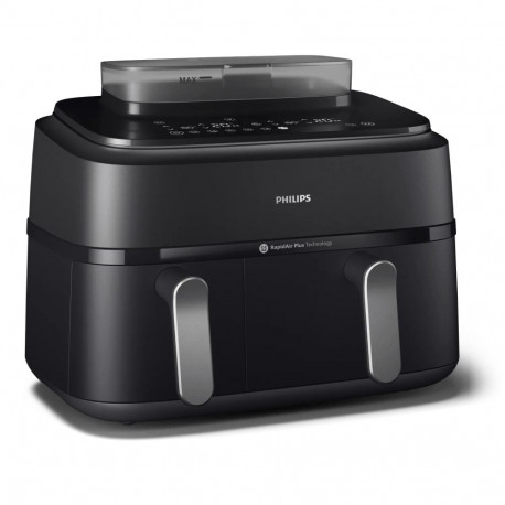 Air Fryer - Philips Airfryer 5000 Series NA551/00, 12 Cooking Programs, LED Display, Black