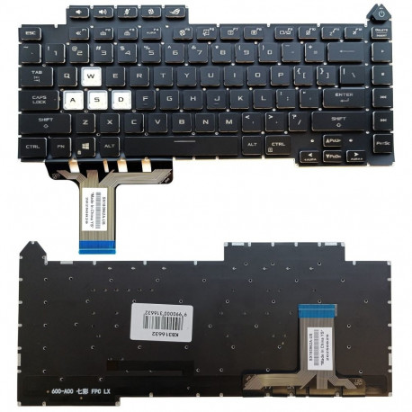 Keyboard - ASUS ROG Strix G15 G513 Replacement RGB Black