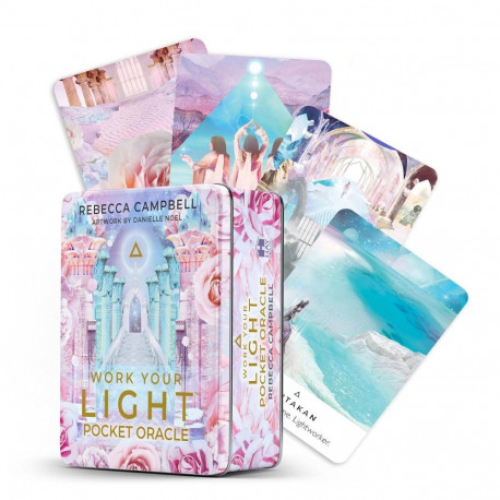 Oracle Card Deck - Work Your Light Oracle Cards 44 Cards Guidebook Metal Box