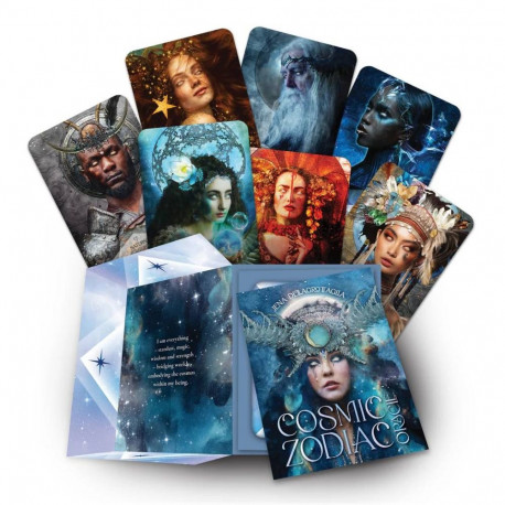 Oracle Card Deck - Cosmic Zodiac Oracle Cards by Rockpool, 36 Cards, 16 x 12 cm