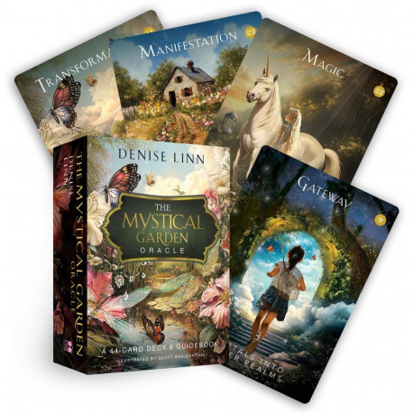 Oracle Card Deck - The Mystical Garden Oracle 44 Cards And Guidebook