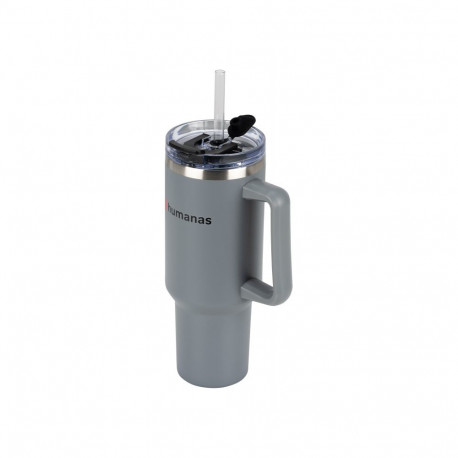 Thermal Mug - Humanas Viva 1200 ml, SUS 304 Stainless Steel, Leak-Proof, Grey