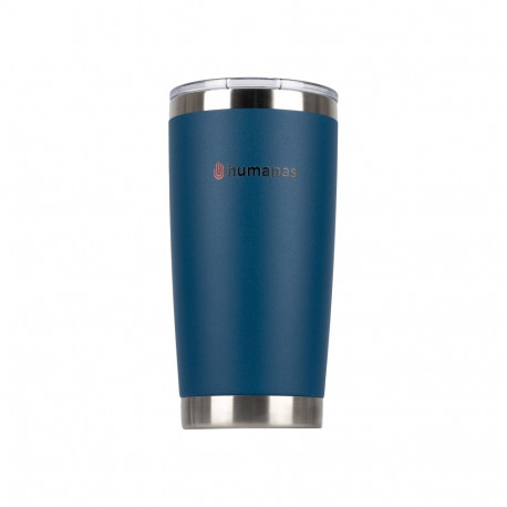 Thermal Mug - Humanas Fluo 600 ml Stainless Steel, Leak-Proof, Blue