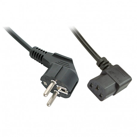 Mains Cable - LINDY Mains Cable Schuko to C13, 5 m, Black
