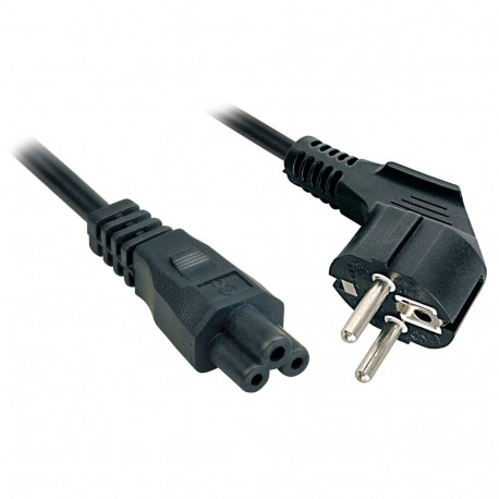 Mains Cable - LINDY Mains Cable Schuko to C5, 3 m, Black