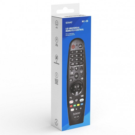 Universal Remote Control - SAVIO RC-28 For LG TVs, IR, 10M Range
