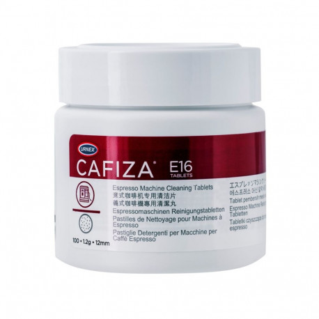 Coffee Machine Cleaning Tablets - Urnex Cafiza E16 100 Pack White