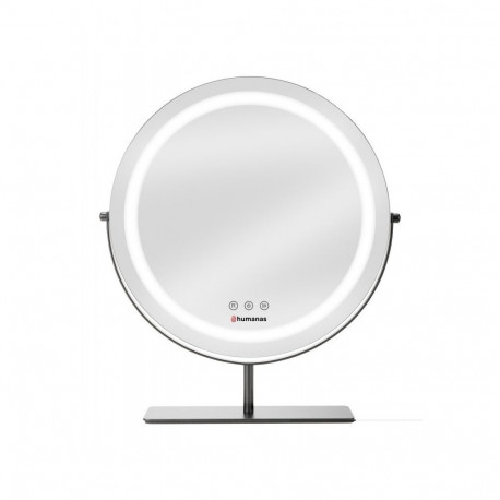 Makeup Mirror - Humanas HS-HM Scarlet 360ºwith LED Lighting, Black/White
