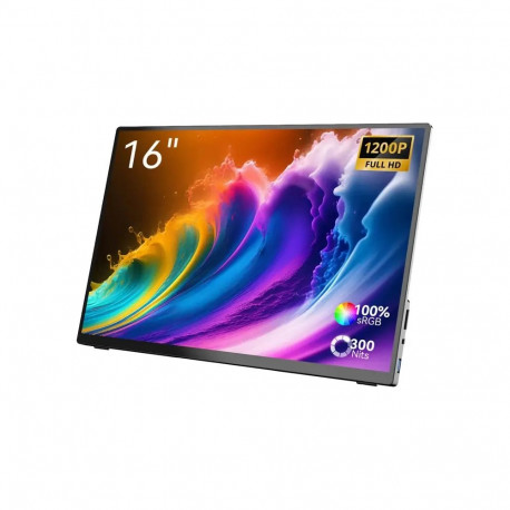 Monitor - Minix SF16T 16" Portable Monitor 120 Hz Touchscreen USB-C HDMI