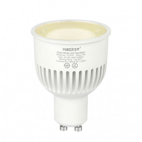 LED Retrofit GU10 6W Dual White punktvalgusti Milight/Miboxer