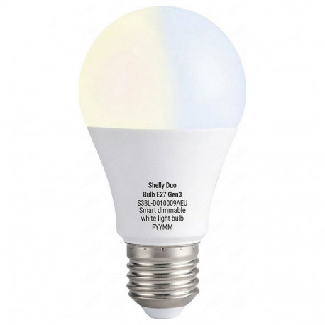 Shelly LED-lamp Duo Bulb E27 Gen3 hämardatav mõõtmisfunktsiooniga WLAN BT