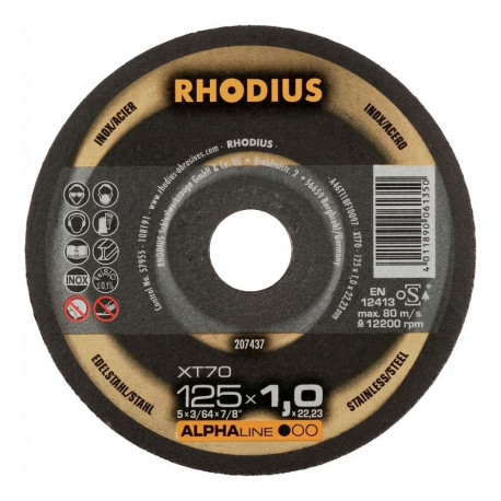 "RHOD 207437 XT Trennscheiben XT 70 125x1,0x22,23"
