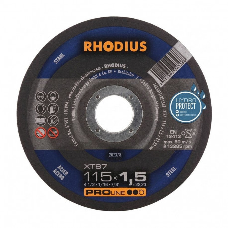 "RHOD XT 67 115x1,5x22,23 Trennscheibe Pro blau"