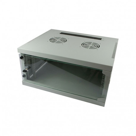 "ALLNET Netzwerkschrank 19"" 9HE 1-teilig T594/B541mm Lichtgrau SMQ-Serie"