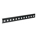 EFB esipaneel 12xE2000Duplex E2000 Compact (RDM) sirge versioon, must