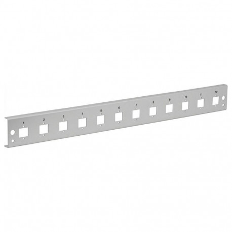 "EFB Frontblende 12xE2000Duplex, E2000 Compact (RDM) gerade Vers. gr"