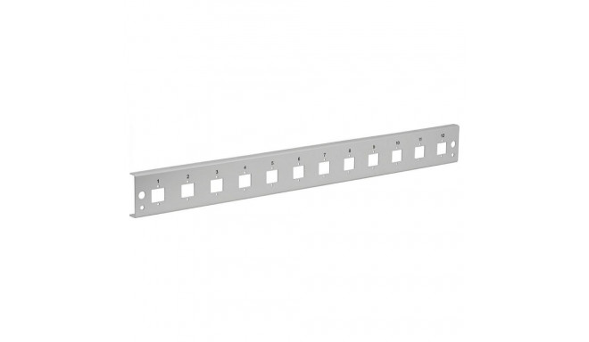"EFB Frontblende 12xE2000Duplex, E2000 Compact (RDM) gerade Vers. gr"