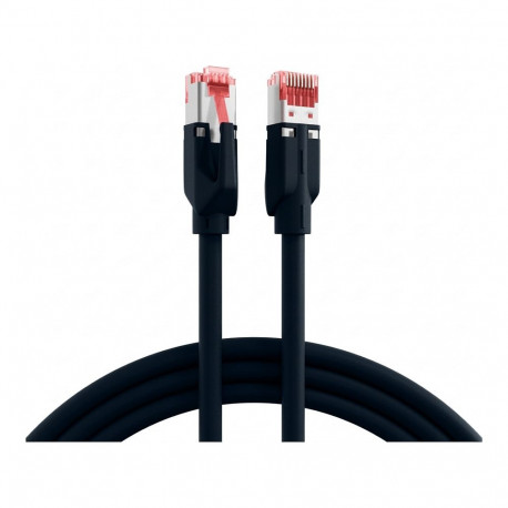 "EFB RJ45 Patchkabel Cat.6A S/FTP LSZH Dtwyler 7702 TM21 schwarz 0,15m"