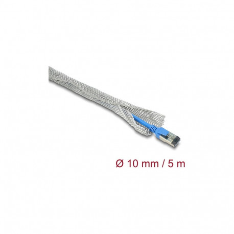 "Geflechtschlauch zur EMV Abschirmung selbstschließend 5 m x 10 mm"