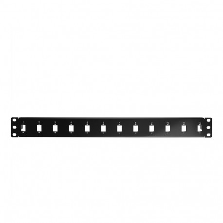 EFB esipaneel 1HE 12x keystone + 12x SC-simplex, RAL9005