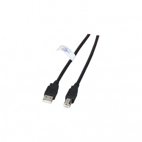 "EFB USB2.0 Anschlusskabel A-B, St.-St., 3,0m, schwarz, LSZH"