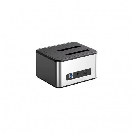 Dual Bay Docking Station - Extra Digital Dual SSD/HDD Dock, 20TB Support, USB-B