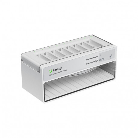 Battery Charger - Linogy Universal AA/AAA Charger 8Pcs NiMH/NiCd/Li-ion With Display