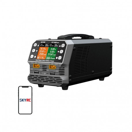 Dual-Channel Battery Charger - SkyRC PC1080neo, 1080 W, 1-20 A, LiPo/LiHV
