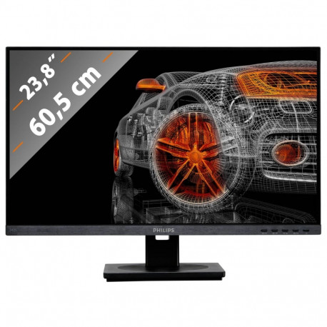 Philips S Line 242S1AE/00 arvutimonitor 60.5 cm (23.8") 1920 x 1080 pikslit Full HD LED must