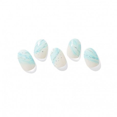 Geellakikleebiste maniküürikomplekt Ohora Semi Cured Gel Nail Strips (N Summer Wave)