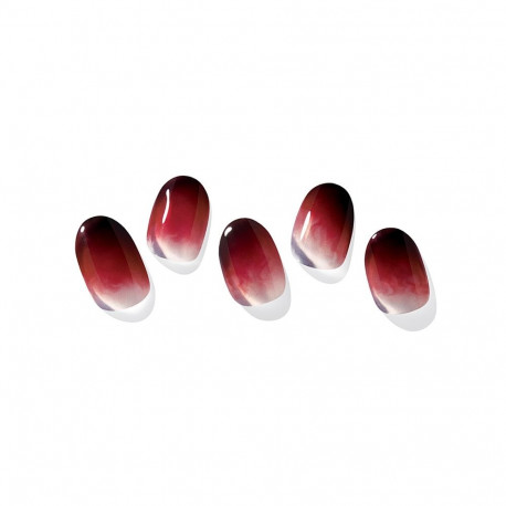 Geellakikleebiste maniküürikomplekt Ohora Semi Cured Gel Nail Strips (N Blood Drop)