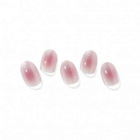 Geellakikleebiste maniküürikomplekt Ohora Semi Cured Gel Nail Strips (N Glow Blush)