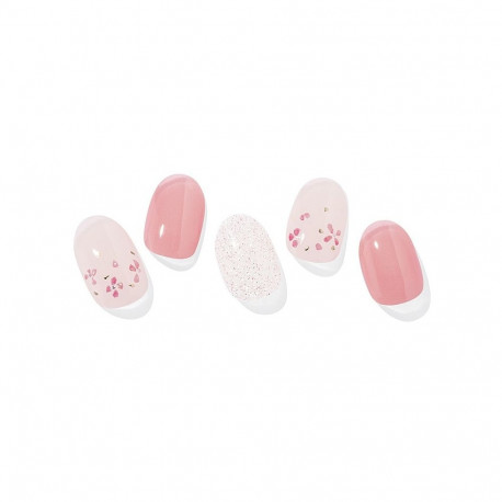 Geellakikleebiste maniküürikomplekt Ohora Semi Cured Gel Nail Strips (N Rose Diamond)