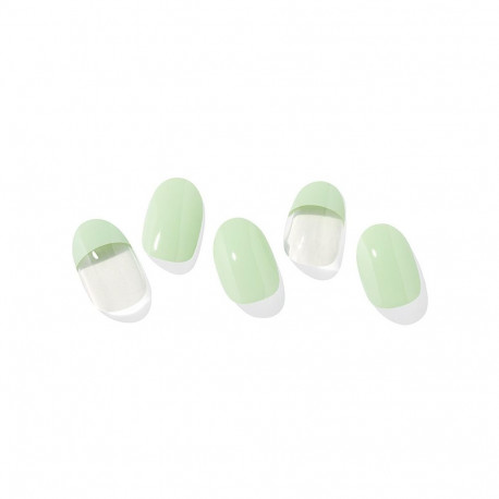 Geellakikleebiste maniküürikomplekt Ohora Semi Cured Gel Nail Strips (N Silky Mint)