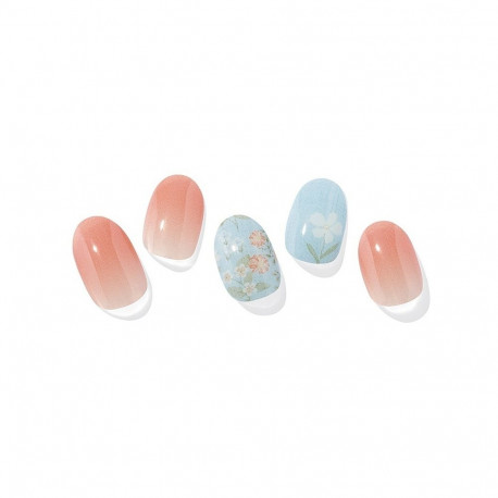 Geellakikleebiste maniküürikomplekt Ohora Semi Cured Gel Nail Strips (N Sky Bloom)