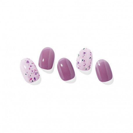 Geellakikleebiste maniküürikomplekt Ohora Semi Cured Gel Nail Strips (N Violeta)
