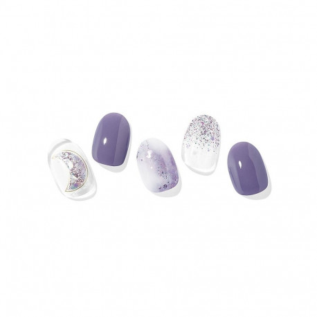 Geellakikleebiste maniküürikomplekt Ohora Semi Cured Gel Nail Strips (N Goblin Moon)
